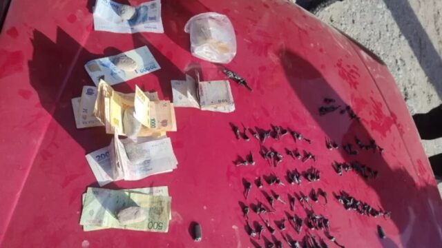 Capturaron a un hombre en Santa Lucía con droga y más de $185 mil en efectivo