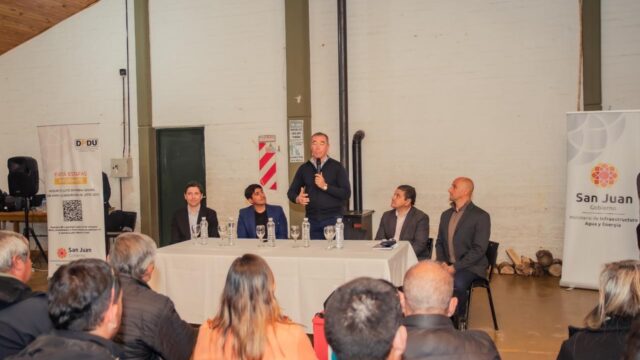 Fabián Martín acompañó la presentación del anteproyecto del plan de ordenamiento territorial en Calingasta