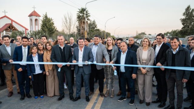 Orrego inauguró la repavimentación de la Ruta Nacional 153 y anunció iluminación para la zona