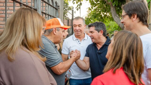 Orrego y los candidatos del Frente X San Juan recorrieron Capital, instando a los sanjuaninos a ir a votar este domingo