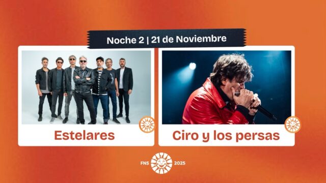 🟣 FNS: el rock tomará el Estadio del Bicentenario con Estelares y Ciro y Los Persas