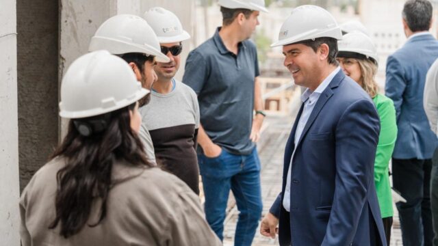🦷 Orrego supervisó los avances del nuevo Instituto Odontológico, una obra clave para la red sanitaria de San Juan