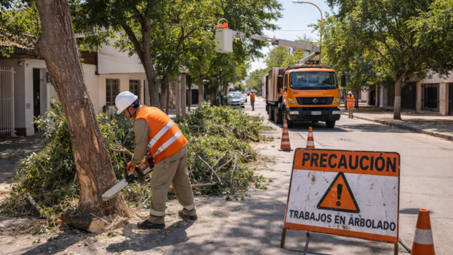 🌳 Capital intensifica tareas de arbolado público con operativos del 13 al 19 de abril