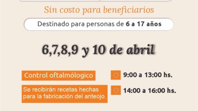 👓 Operativo gratuito de salud visual en Capital para niños y adolescentes