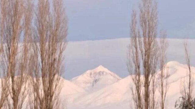 Alerta amarilla por nevadas en la Cordillera de Calingasta