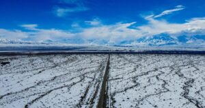 Barreal quedó cubierto de nieve tras el temporal más fuerte en casi 40 años