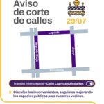 Cortan el tránsito en pleno centro sanjuanino por obras públicas