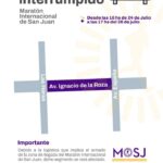Cortan un tramo de Ignacio de la Roza por la Maratón Internacional de San Juan