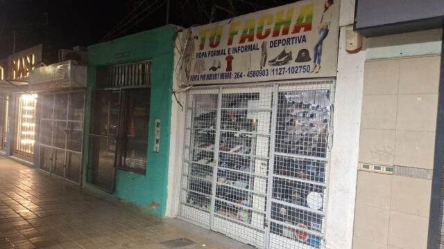 Detuvieron a un hombre que intentó robar un local de ropa en Villa Krause
