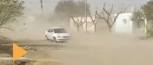 El viento Zonda azotó con fuerza el departamento Valle Fértil