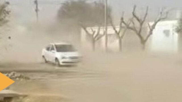 El viento Zonda azotó con fuerza el departamento Valle Fértil