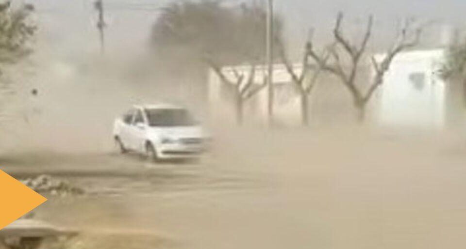 El viento Zonda azotó con fuerza el departamento Valle Fértil