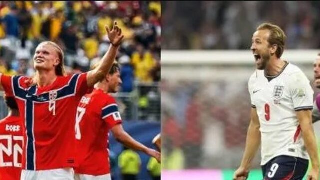 Inglaterra y Noruega empatan 1-1 al cierre del primer tiempo