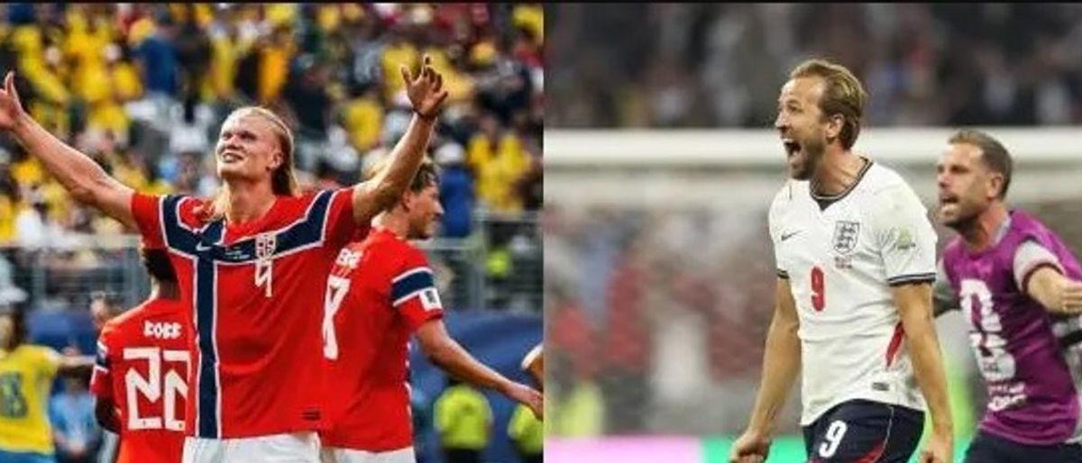 Inglaterra y Noruega empatan 1-1 al cierre del primer tiempo
