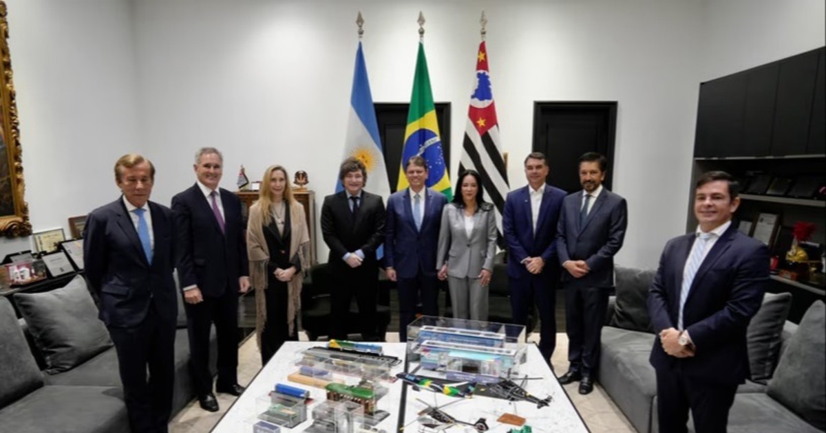 Milei viajó a Brasil para respaldar la candidatura de Flávio Bolsonaro