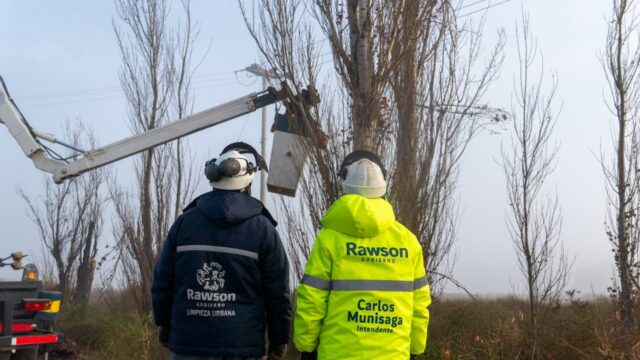 Rawson realizó un operativo de limpieza en Médano de Oro