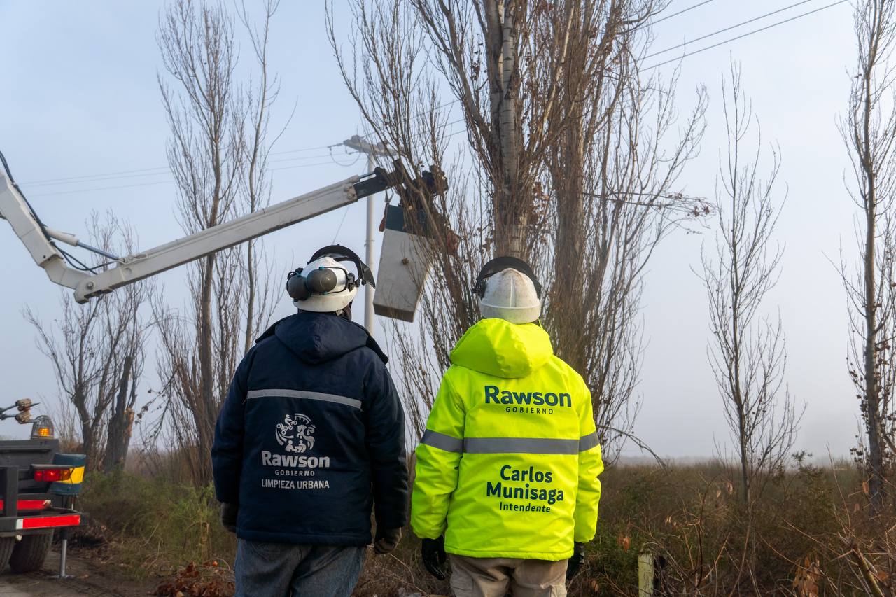 Rawson realizó un operativo de limpieza en Médano de Oro