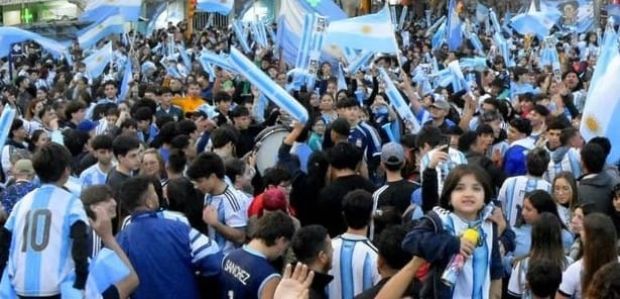 Sin incidentes: 200 policías custodiaron los festejos por el Mundial en San Juan