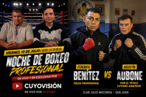 Vuelve el boxeo profesional al Club Julio Mocoroa con transmisión en vivo
