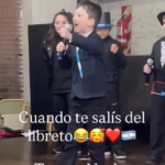 Un alumno sorprendió en un acto por el 9 de Julio al improvisar un apasionado aliento para la Selección argentina