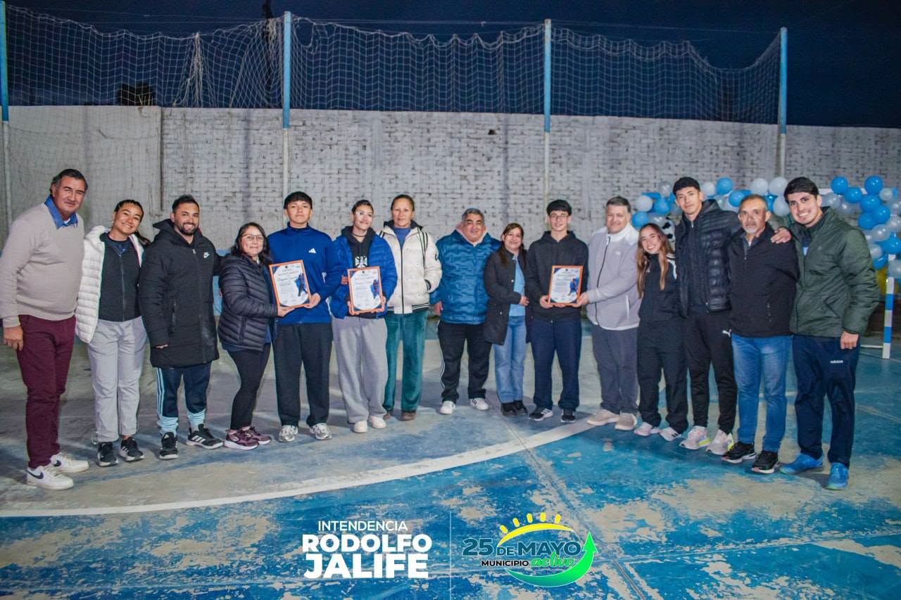25 de Mayo distinguió a tres jóvenes convocados a la Selección Sanjuanina de handball