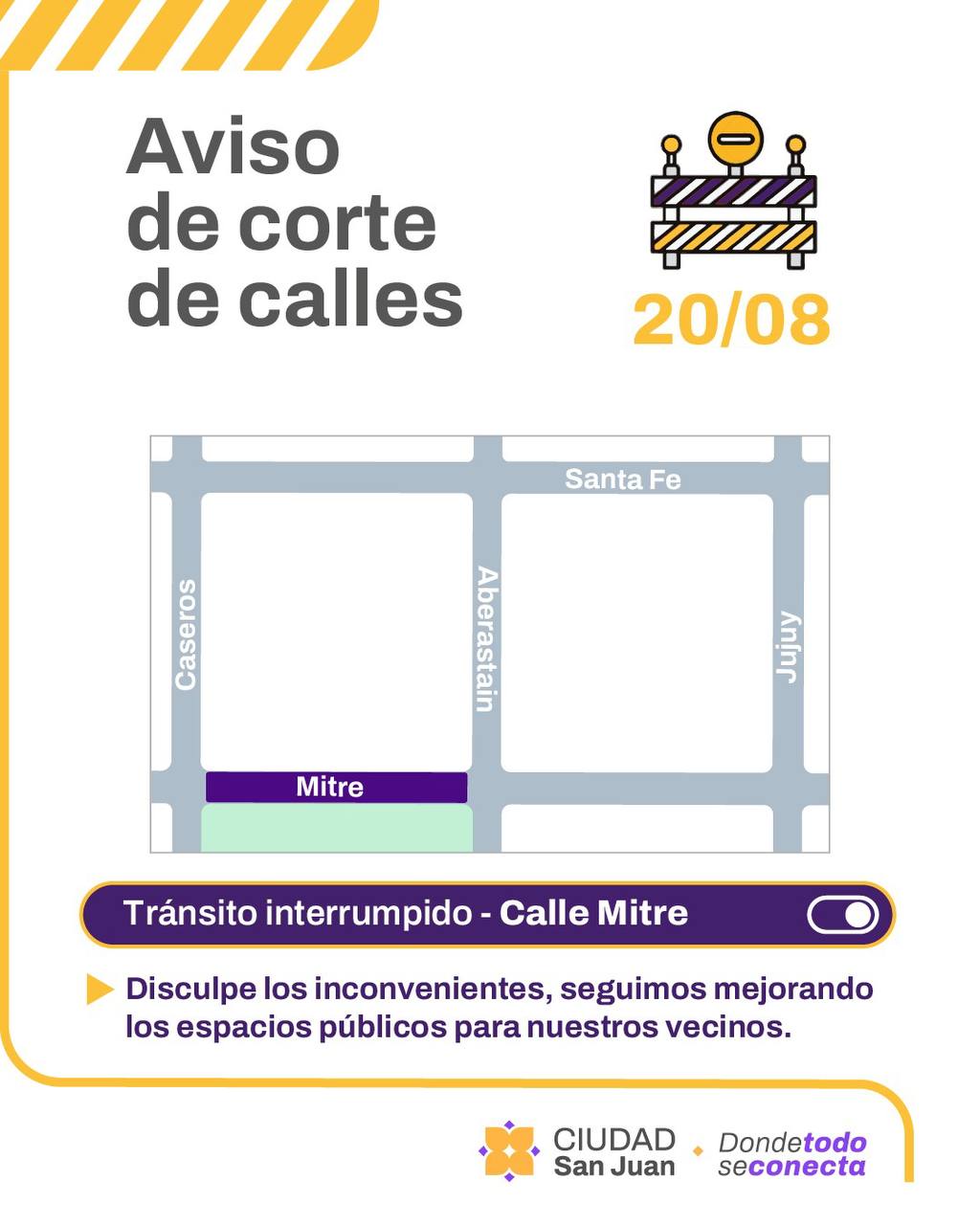 Avanza Plan 50 Cuadras en calles de San Juan