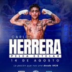 Carlos Herrera peleará el 14 de agosto en el Club Mocoroa