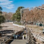 El puente del Parque de Mayo ya tiene su estructura de hormigón