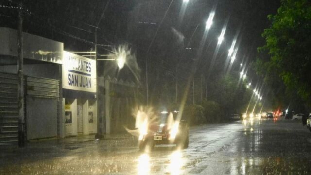 Frío persistente en San Juan con lluvias y viento Sur