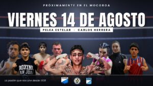 Gran velada de boxeo en el Club Mocoroa con transmisión en vivo