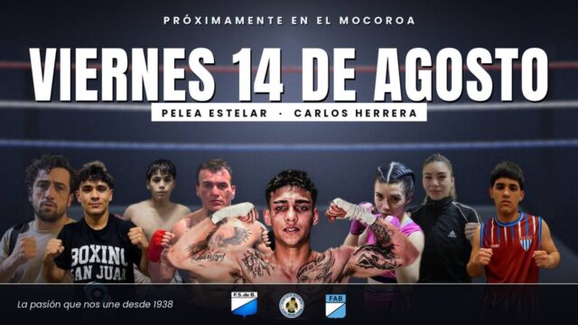 Gran velada de boxeo en el Club Mocoroa con transmisión en vivo