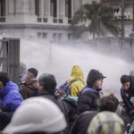 Incidentes frente al Congreso por el rechazo a la Ley de Tierras
