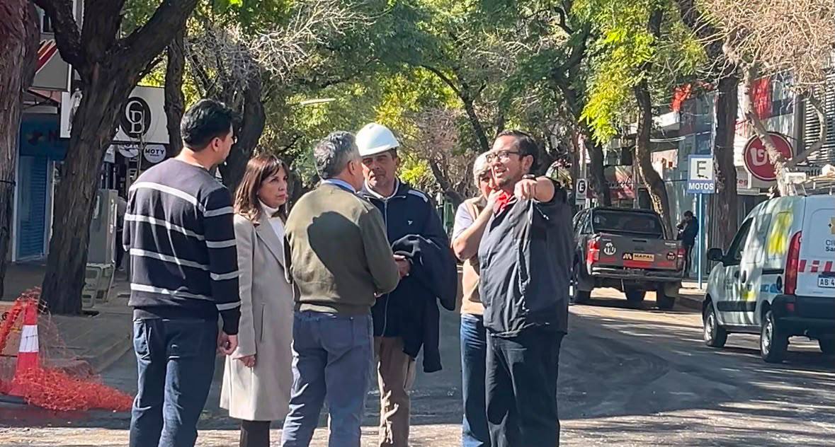 Laciar informó que el Plan 50 Cuadras lleva un 40% de avance