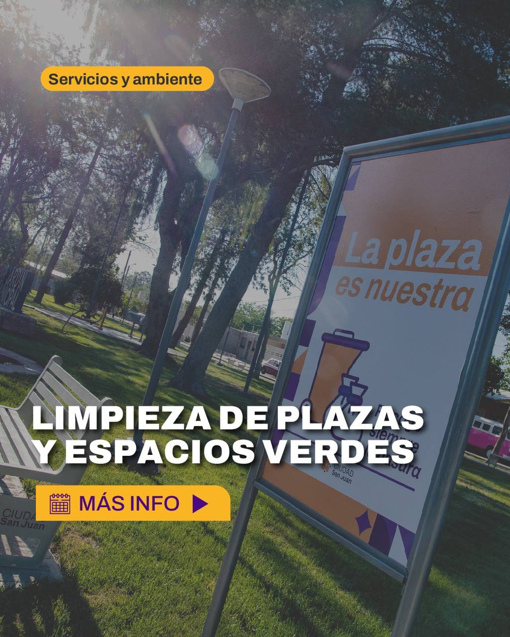 Municipalidad anuncia limpieza en plazas y espacios verdes del norte