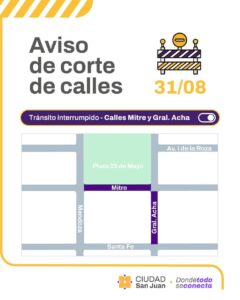 Obras viales en varias calles de San Juan