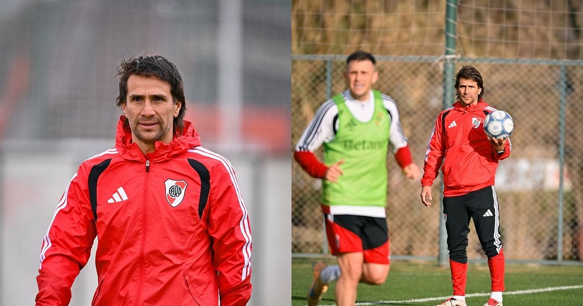 Ponzio dirigió su primera práctica en River