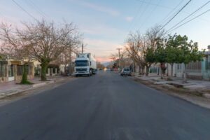Rawson avanza con pavimentación con fondos propios