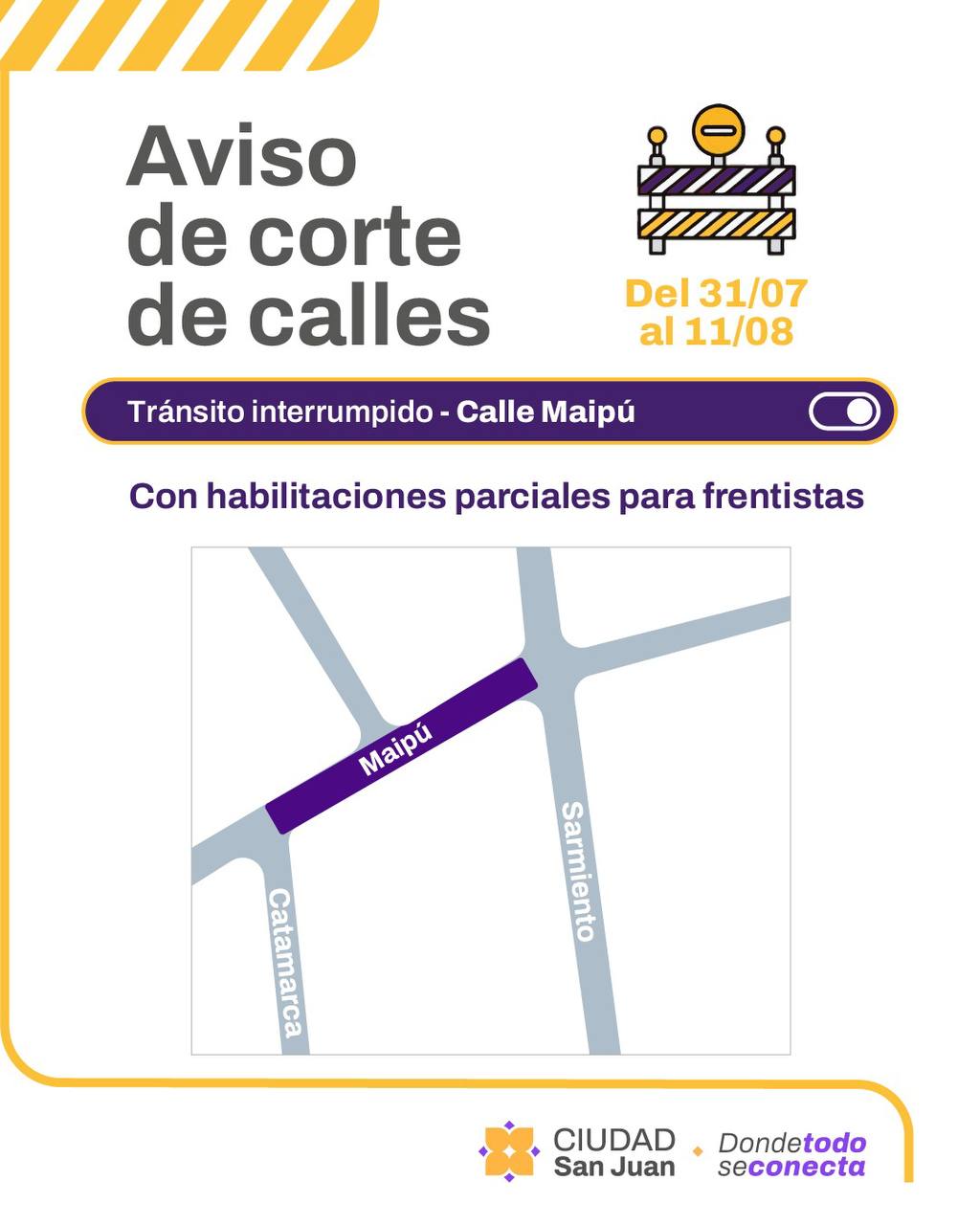 Repavimentan la calle Rivadavia entre Rioja y Jujuy