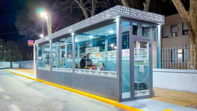 Rivadavia completó sus cinco paradas de colectivos climatizadas