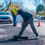 Rivadavia repavimenta calle Reconquista en casi un kilómetro