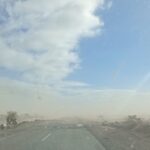 Tormenta de arena complicó el tránsito en la Ruta 40 en Jáchal