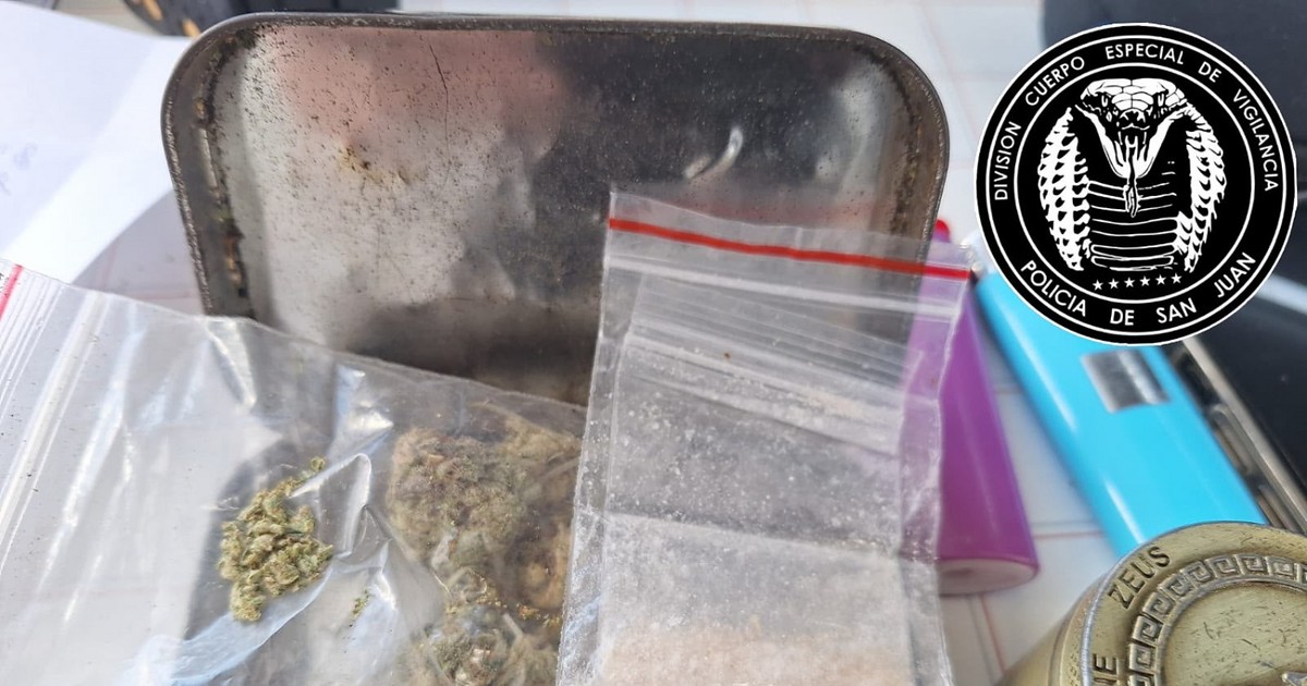Un joven fue detenido en el centro con marihuana y una posible dosis de MDMA