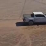 Una camioneta dañó de nuevo un sector protegido de Pampa del Leoncito