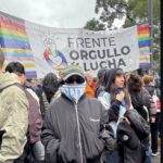 Lali Espósito participó de la marcha frente al Congreso durante el debate por la Ley de Tierras