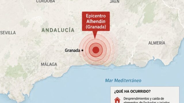 Un sismo de magnitud 5,2 sacudió el sur de España y dejó daños materiales en Granada