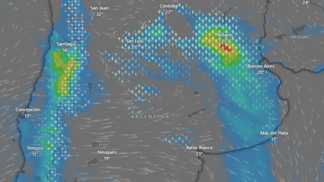 Alerta naranja y amarilla por tormentas y lluvias este domingo