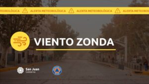 Alerta por viento zonda en la precordillera sanjuanina