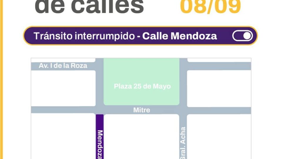 Avanza la pavimentación en Mendoza y Mitre