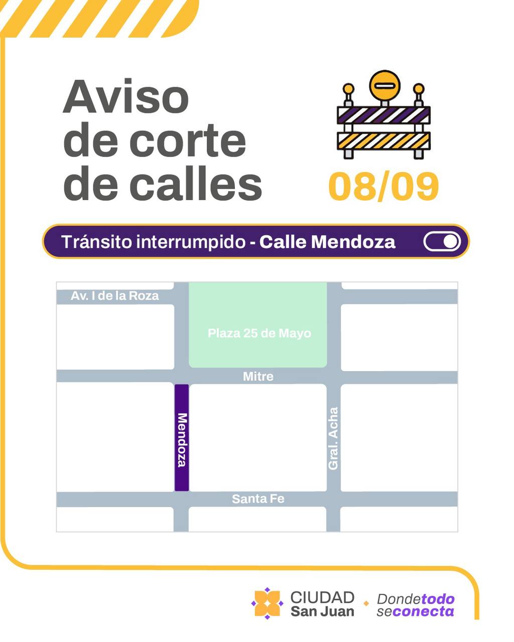 Avanza la pavimentación en Mendoza y Mitre