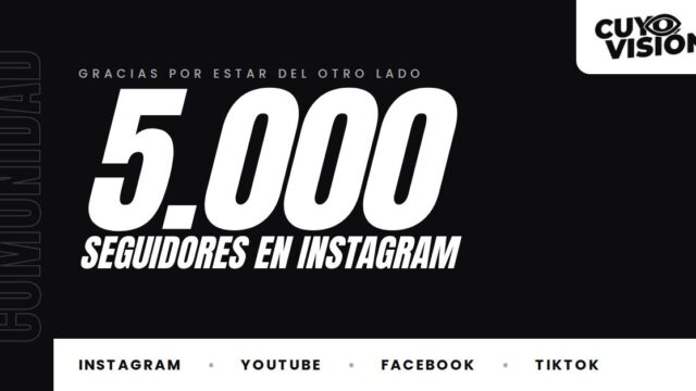 CUYOVISIÓN alcanza los 5.000 seguidores en Instagram